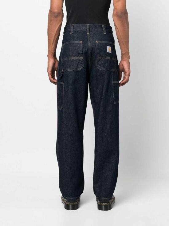26FW 칼하트 스미스 데님 싱글 니 팬츠 I0320240102 DARK BLUE - CARHARTT