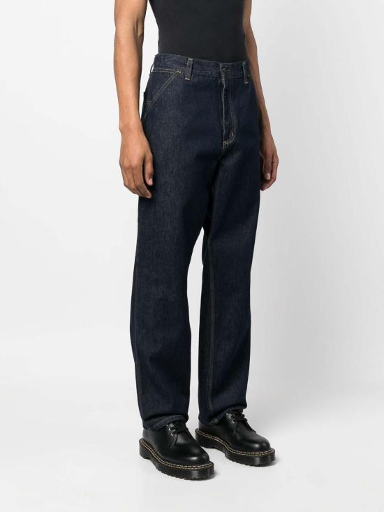 26FW 칼하트 스미스 데님 싱글 니 팬츠 I0320240102 DARK BLUE - CARHARTT