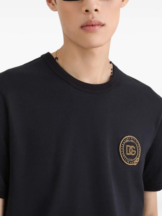 26FW 돌체앤가바나 반팔 티셔츠 G8PV1ZG7Q2NB0665 Black - DOLCE & GABBANA