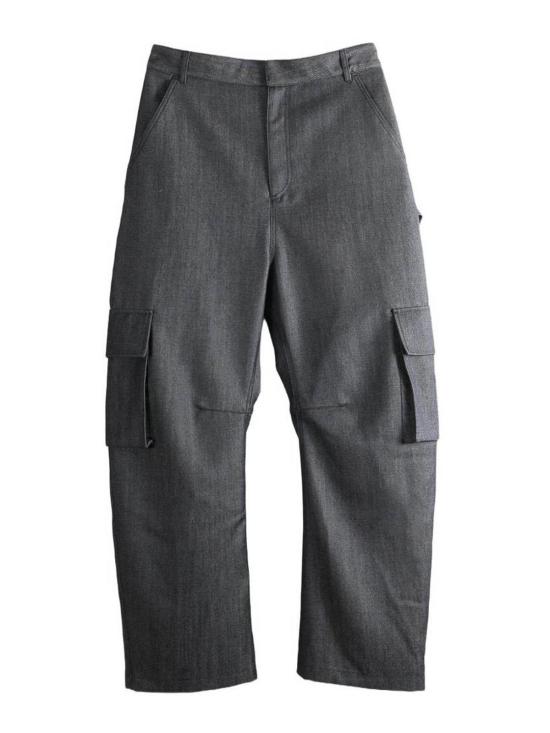 26FW 발렌시아가 유틸리티 울 카고 팬츠 A002ADTUT444100 BLUE