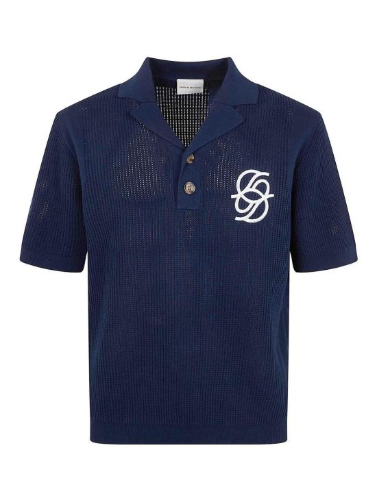25FW 드롤드무슈 폴로 티셔츠 JPO171CO207NAVY Blue