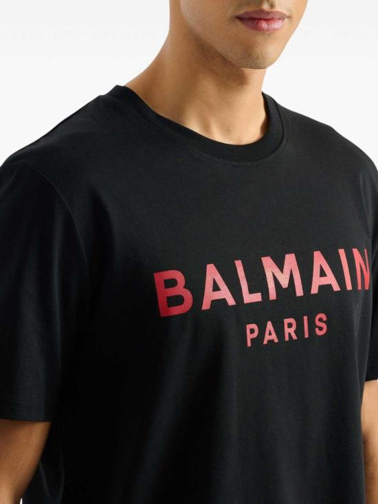 26FW 발망 반팔 티셔츠 GH1EG000BD45EPR Black - BALMAIN