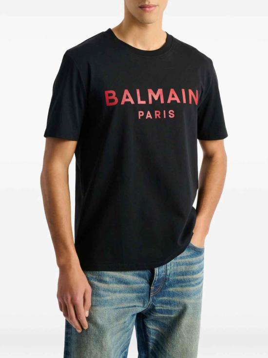 26FW 발망 반팔 티셔츠 GH1EG000BD45EPR Black - BALMAIN