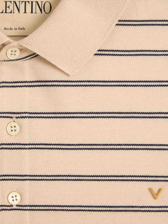 26FW 발렌티노 가라바니 폴로 티셔츠 9V3MH01KBGVRFC Beige - VALENTINO GARAVANI