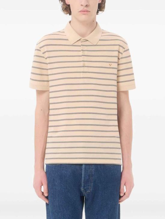 26FW 발렌티노 가라바니 폴로 티셔츠 9V3MH01KBGVRFC Beige - VALENTINO GARAVANI