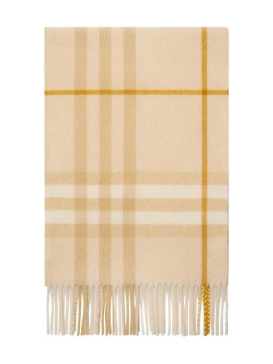 26FW 버버리 체크 캐시미어 스카프 8112632 YELLOW - BURBERRY