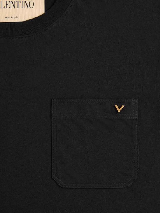 26FW 발렌티노 가라바니 반팔 티셔츠 9V3MG10VBGR0NO Black - VALENTINO GARAVANI