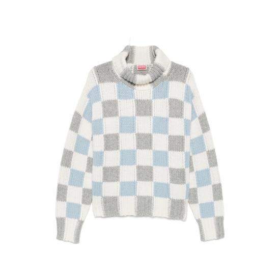 26FW 겐조 니트웨어 FG65PU8173FB 02 WHITE BLUE