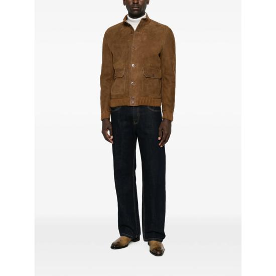 26FW 살바토레 산토로 가죽 자켓 51685 U CAMEL BROWN - SALVATORE SANTORO