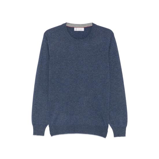 26FW 브루넬로 쿠치넬리 캐시미어 니트 M2200100 CZI28 BLUE