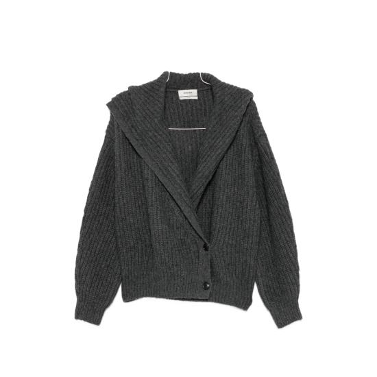 26FW 시스템 가디건 SY2G8KOTT01W BKGRE GREY