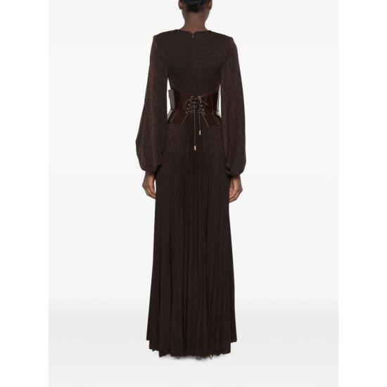26FW 엘리자베타프랜치 원피스 ABR1566E2 EV9 BROWN - ELISABETTA FRANCHI