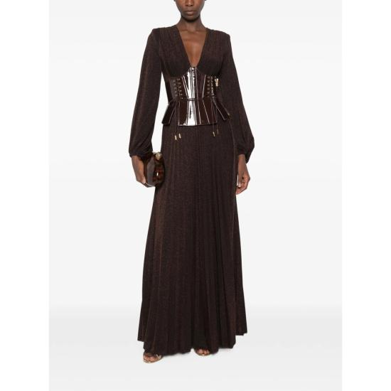 26FW 엘리자베타프랜치 원피스 ABR1566E2 EV9 BROWN - ELISABETTA FRANCHI
