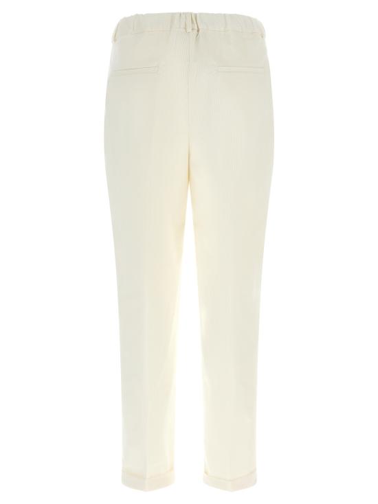 26FW 키톤 스트레이트 팬츠 D50105K0172B02BIANCO White - KITON