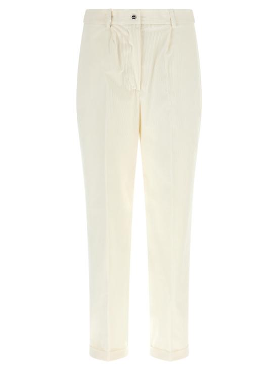 26FW 키톤 스트레이트 팬츠 D50105K0172B02BIANCO White