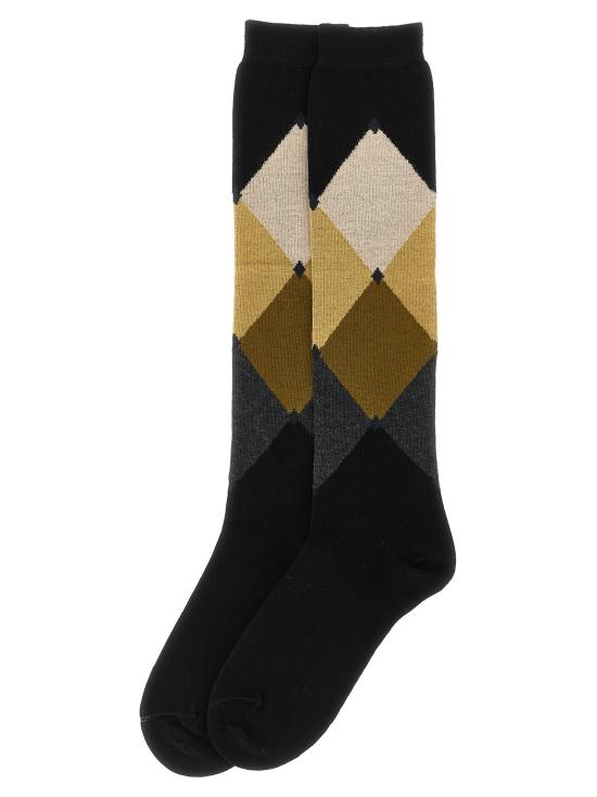 26FW 발렌타인 양말 BLX02014CT195800 Black - BALLANTYNE