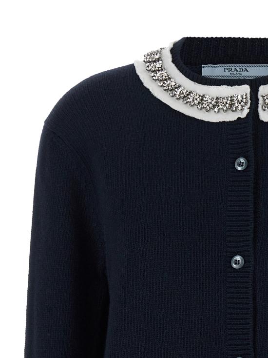 26FW 프라다 가디건 P25O51SOOO6556F0008 Blue - PRADA