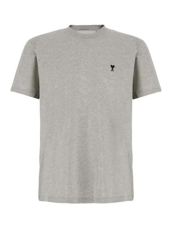 26FW 아미 스몰 하트 로고 라이트 코튼 저지 티셔츠 HTS3467240951 Grey