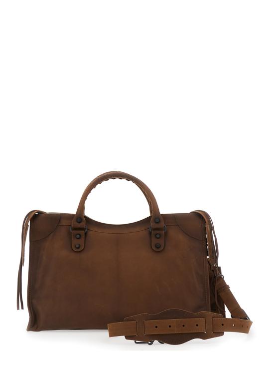 26FW 발렌시아가 르 시티 백 미디엄 8657602ACM92247 Brown - BALENCIAGA