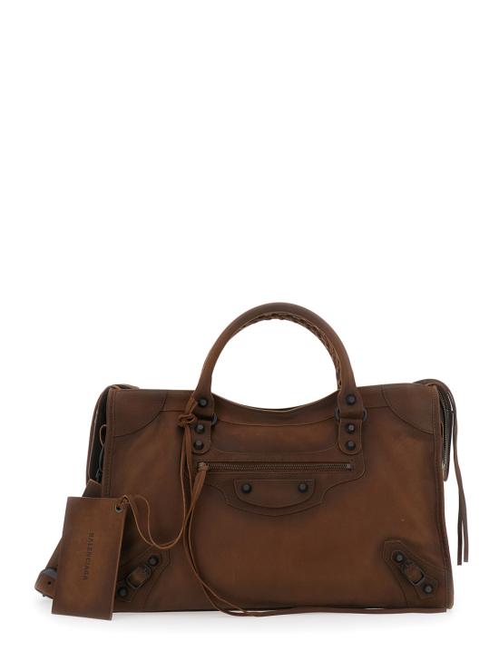 26FW 발렌시아가 르 시티 백 미디엄 8657602ACM92247 Brown