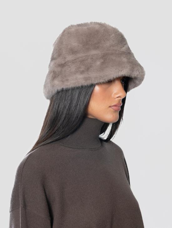 26FW 파로쉬 모자 Ecopelliccia Grigio의 카펠로 버킷 - PAROSH
