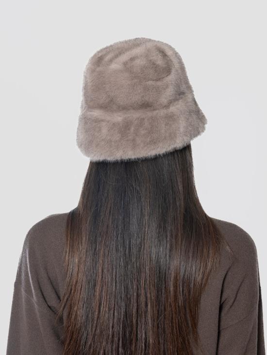 26FW 파로쉬 모자 Ecopelliccia Grigio의 카펠로 버킷 - PAROSH