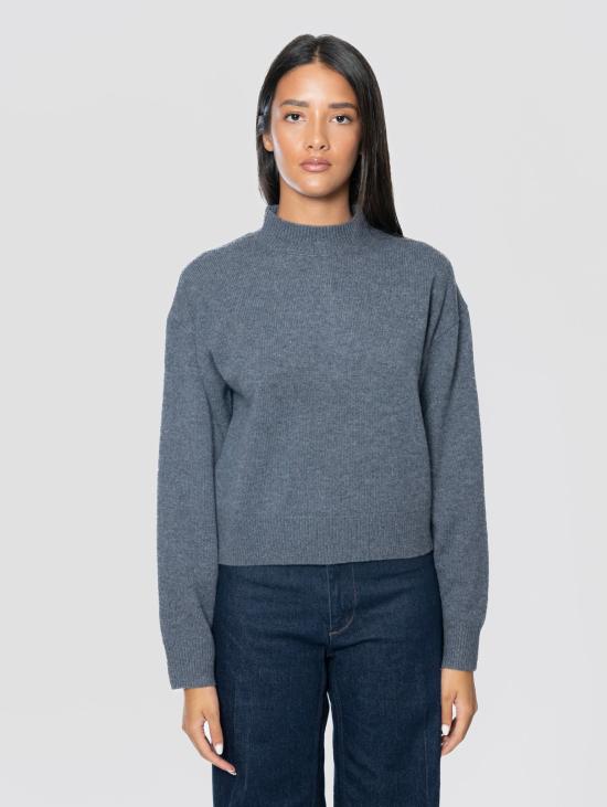 26FW 핑코 스웨터 캐시미어 Grigio 소재의 Maglia Collo Lupetto
