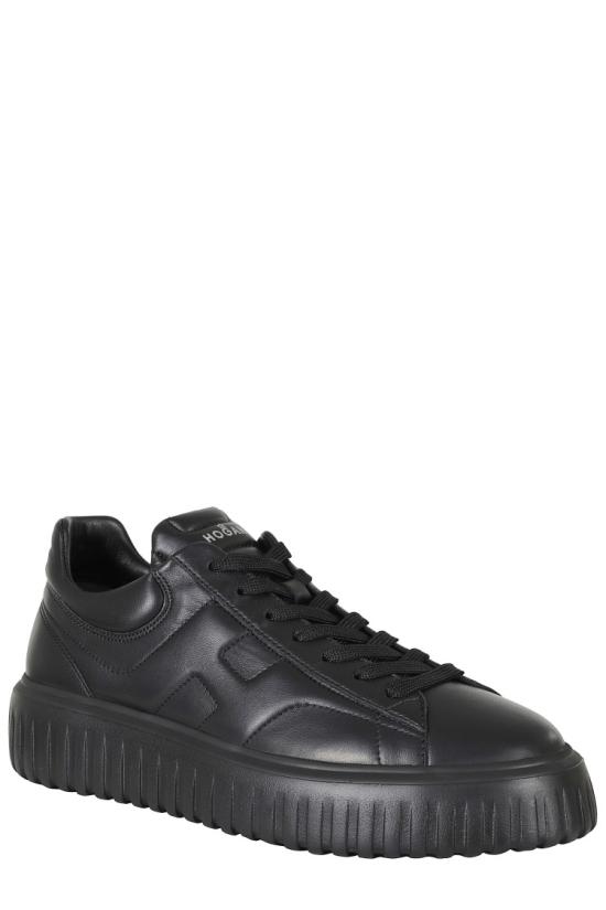 26FW 호간 H 스트라이프 스니커즈 HXM6450FC60LE9 099 Black - HOGAN