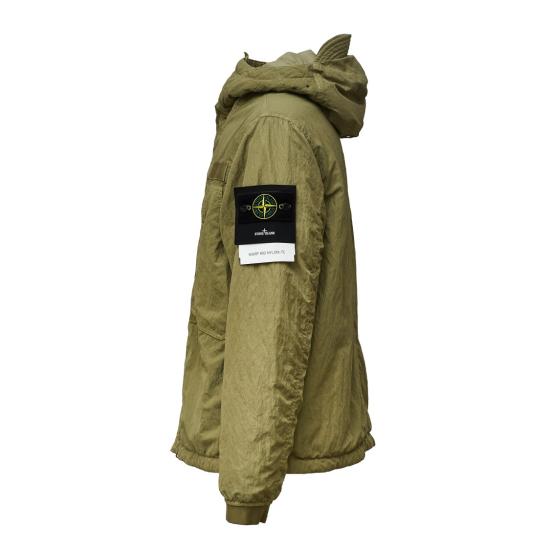 26FW 스톤 아일랜드 워프 립 나일론-TC 패딩 후드 자켓 L2S15Q100007 S0405 Green - STONE ISLAND