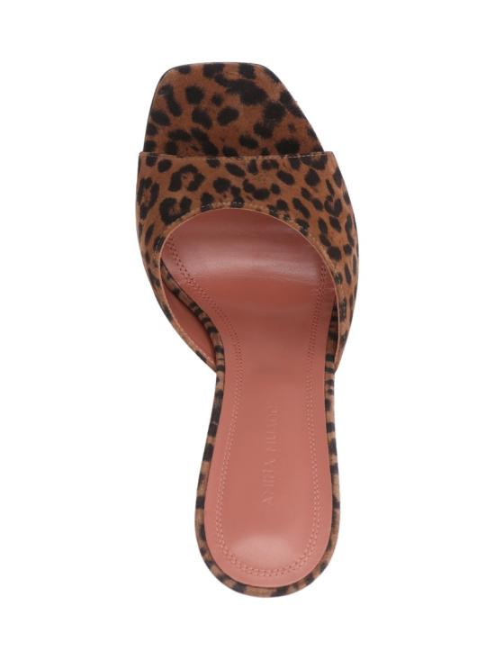 26FW 아미나 무아디 샌들 15S365749LUPLEOPARD PRINTED SUEDE Brown - AMINA MUADDI