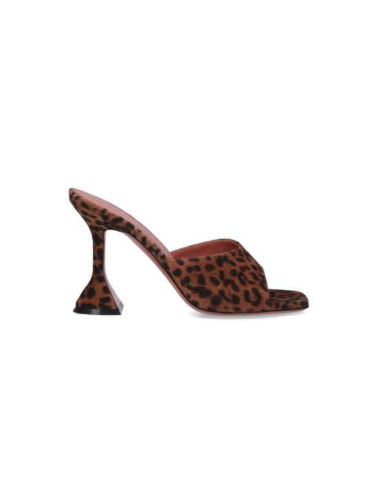 26FW 아미나 무아디 샌들 15S365749LUPLEOPARD PRINTED SUEDE Brown