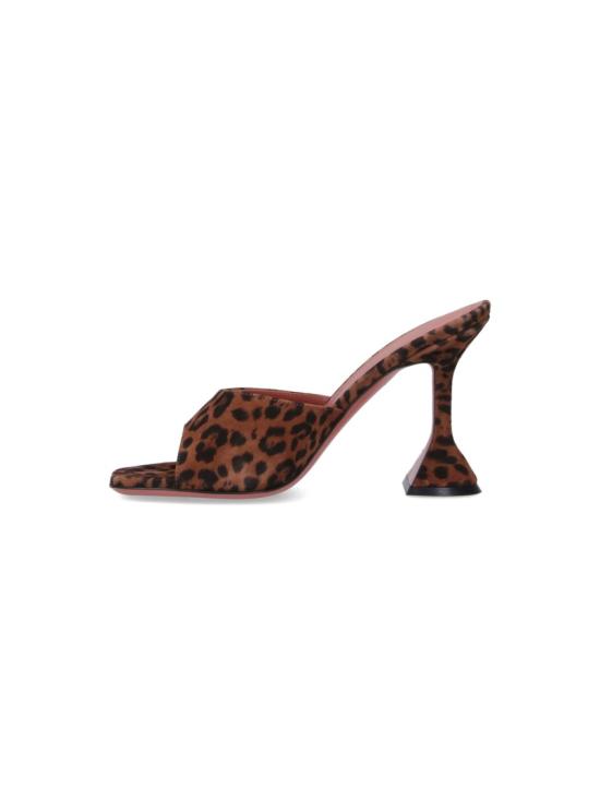 26FW 아미나 무아디 샌들 15S365749LUPLEOPARD PRINTED SUEDE Brown - AMINA MUADDI