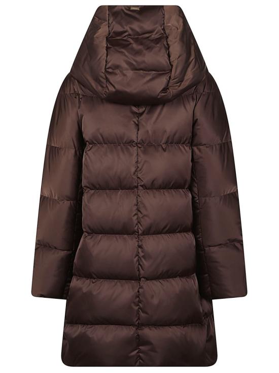 26FW 에르노 새틴 A-셰이프 재킷 PI1304D 12170Z Brown - HERNO