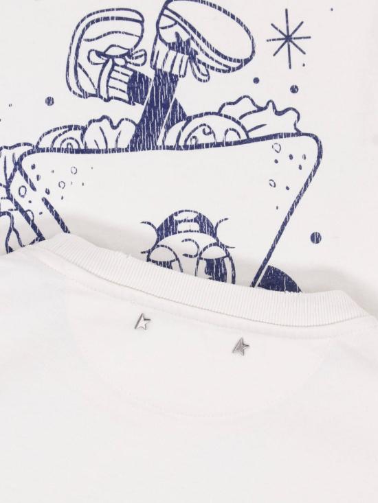 26FW 골든구스 반팔 티셔츠 GWP01220 P002640 11560 WHITE - GOLDEN GOOSE