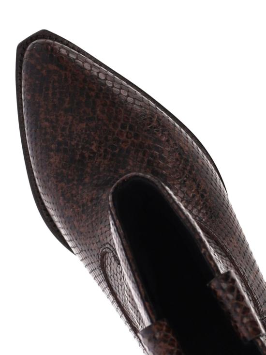 26FW 이자벨마랑 두에르토 텍스쳐드 레더 힐 웨스턴 부츠 BO0003FA D3A32S 11MA BROWN - ISABEL MARANT