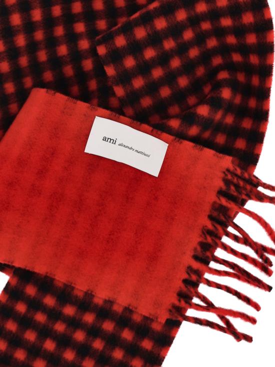 26FW 아미 머플러/스카프 USF699 AW0059 A252 RED - AMI