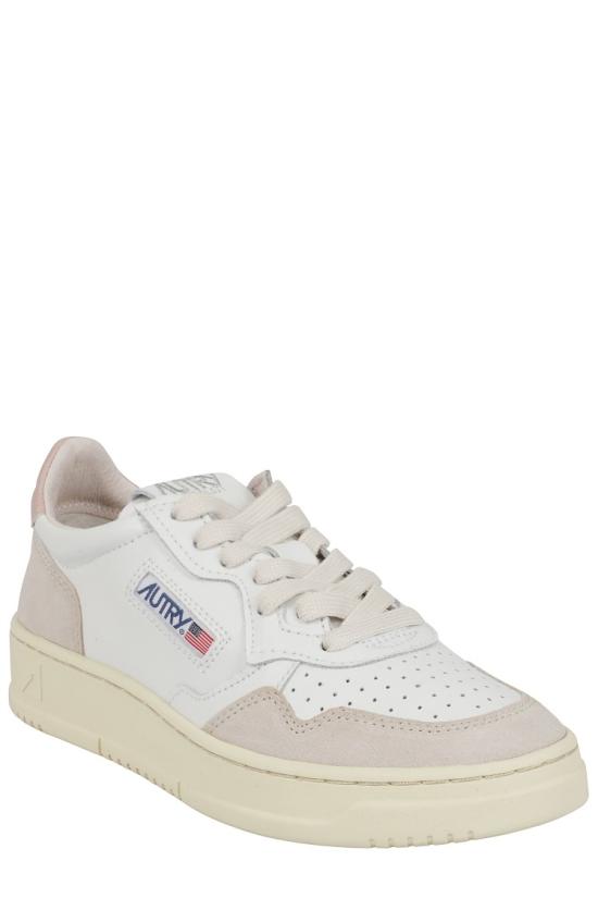 26FW 오트리 메달리스트 로우 레더 스니커즈 AULW 099 White - AUTRY
