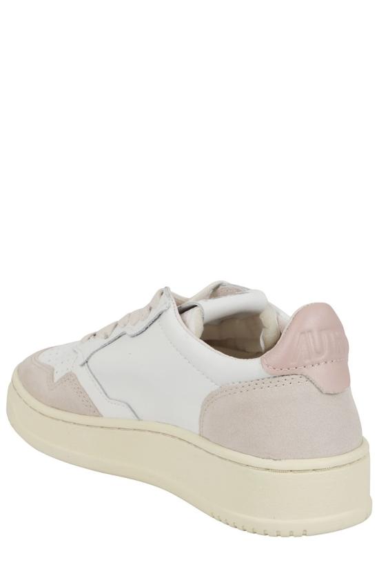 26FW 오트리 메달리스트 로우 레더 스니커즈 AULW 099 White - AUTRY