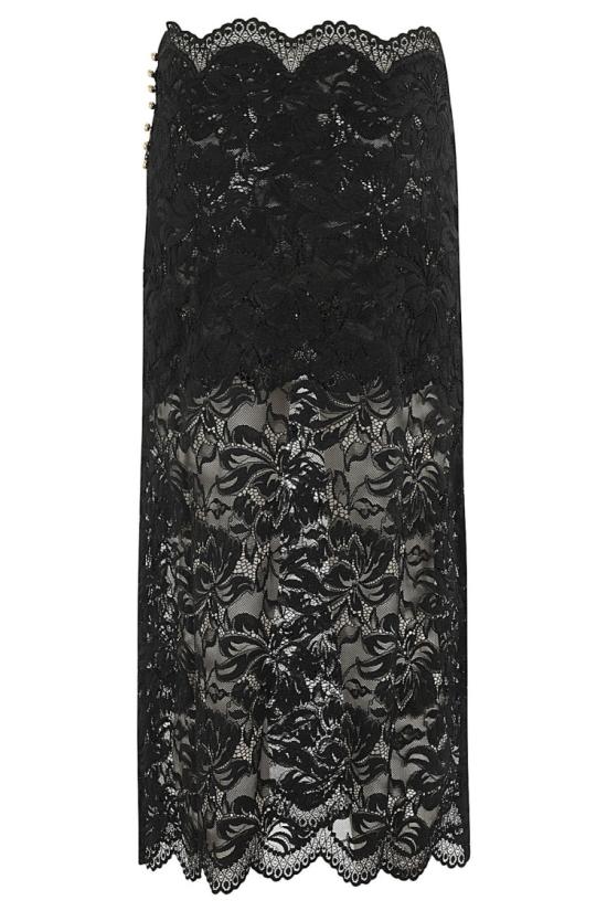 26FW 파코라반 스커트 24AJJU598PA0170 099 Black - PACO RABANNE