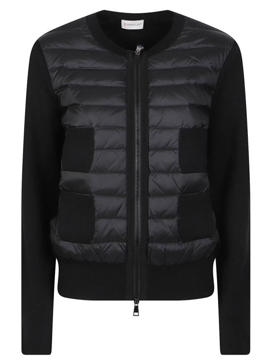 26FW 몽클레어 패딩 울 집업 카디건 패딩 울 집업 카디건 L2 093 9B510 00 A9018 Black