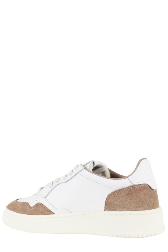 26SS 오트리 메달리스트 로우 레더 스니커즈 AULW 098 White - AUTRY