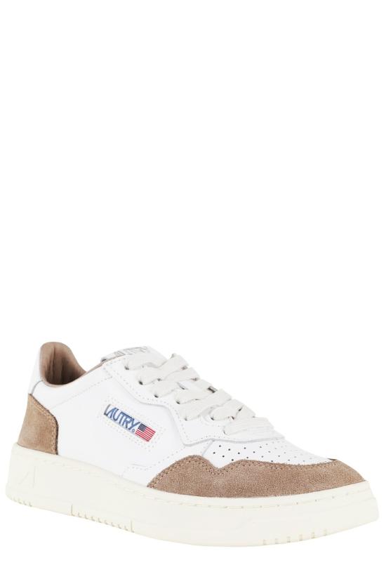26SS 오트리 메달리스트 로우 레더 스니커즈 AULW 098 White - AUTRY