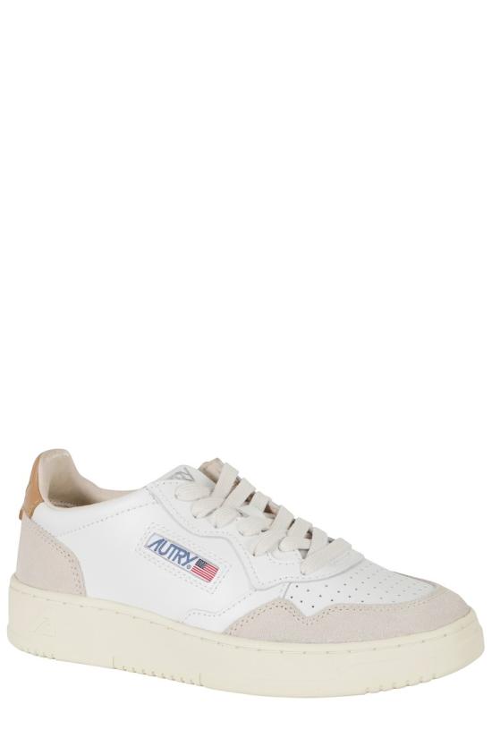 26FW 오트리 메달리스트 로우 레더 스니커즈 AULW 099 White - AUTRY