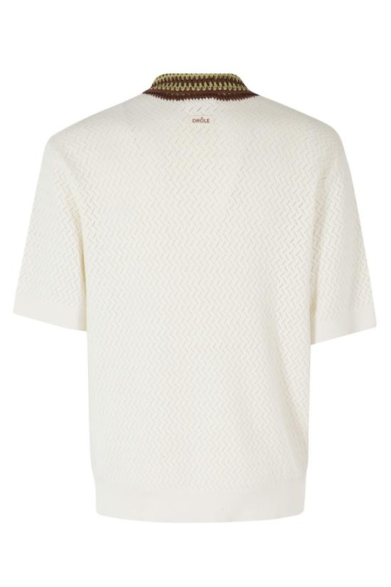 26SS 드롤드무슈 폴로 티셔츠 K PO206 CO292 098 White - DROLE DE MONSIEUR