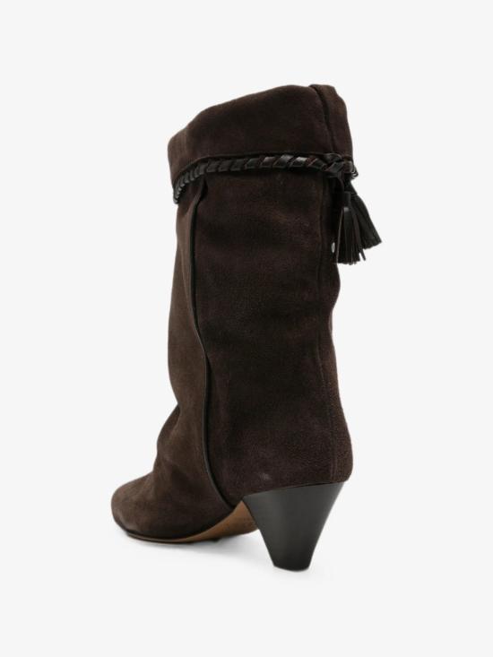 26FW 이자벨마랑 달비 드레이프 스웨이드 카프스킨 레더 부츠 BO0188FBC1A20S AB025056 37 - ISABEL MARANT