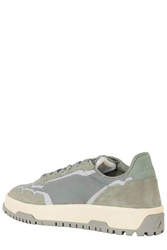 26SS 오트리 WILDPACE 로우 스니커즈 립스탑 나일론 가죽 LDLM 098 Grey - AUTRY