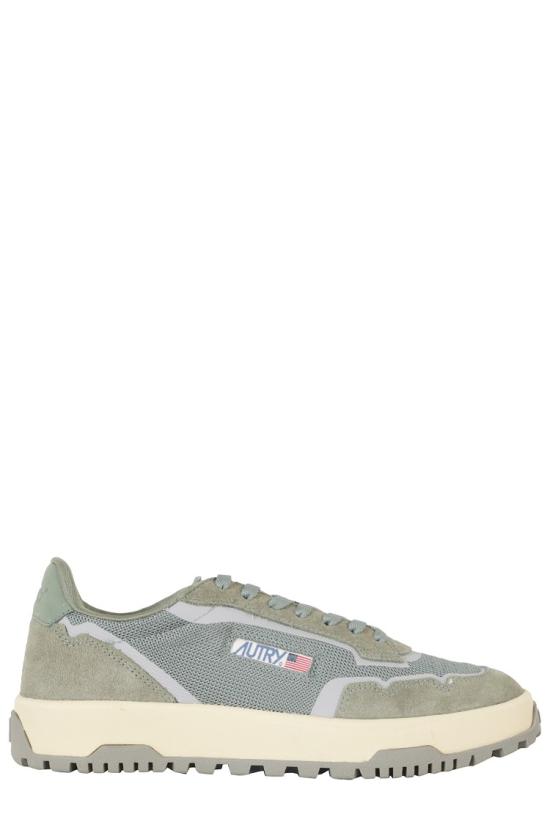 26SS 오트리 WILDPACE 로우 스니커즈 립스탑 나일론 가죽 LDLM 098 Grey
