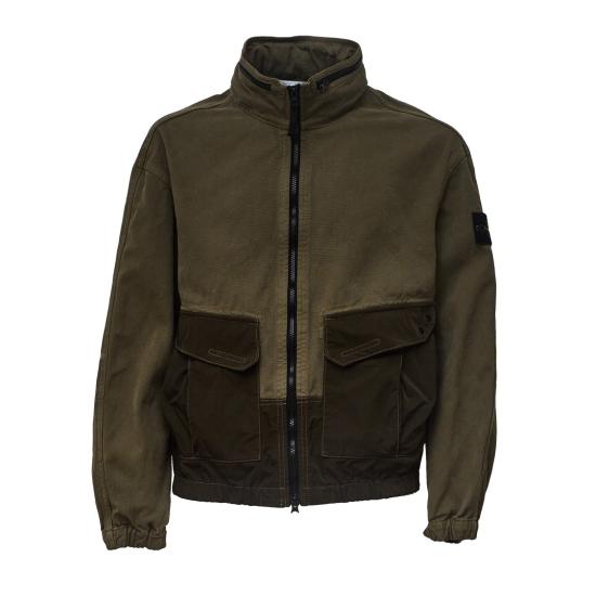 26FW 스톤 아일랜드 코튼 나일론 오버셔츠 자켓 L2S151200039 S0482 Green