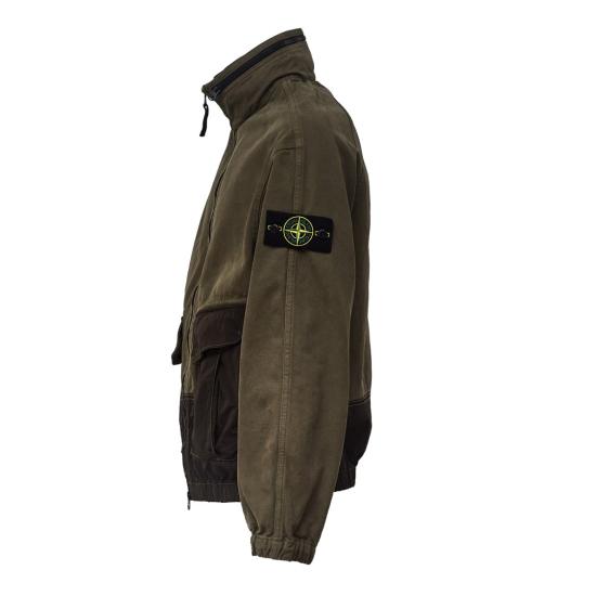 26FW 스톤 아일랜드 코튼 나일론 오버셔츠 자켓 L2S151200039 S0482 Green - STONE ISLAND