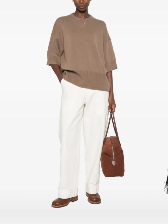 26FW 익스트림캐시미어 긴팔 티셔츠 SASSIECHAI Brown - EXTREME CASHMERE